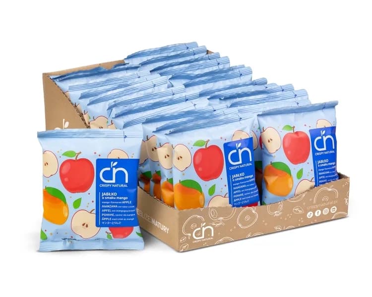 Suszone Chipsy z jabłek o smaku mango