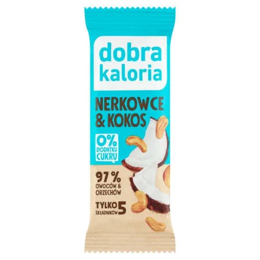 Baton dobra kaloria nerkowce kokos