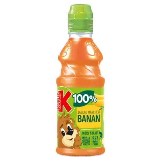 KUBUŚ Sok 100% Banan marchew jabłko 300ml