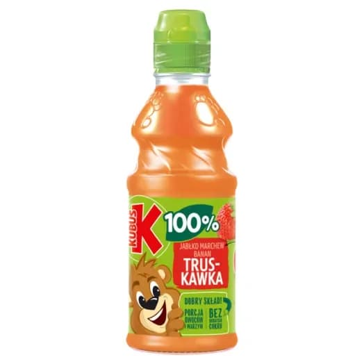 KUBUŚ Sok 100% jabłko marchew banan truskawka 300ml