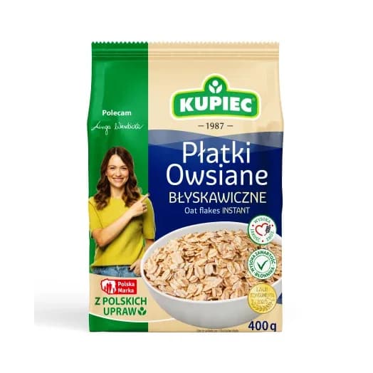 KUPIEC Płatki owsiane błyskawiczne 400g
