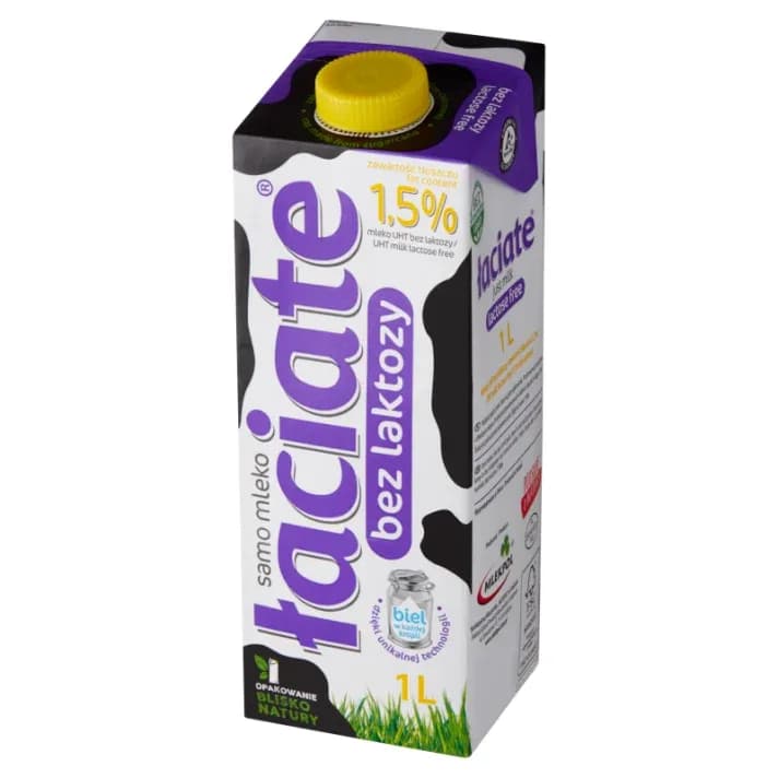 ŁACIATE Mleko UHT bez laktozy 1,5 %