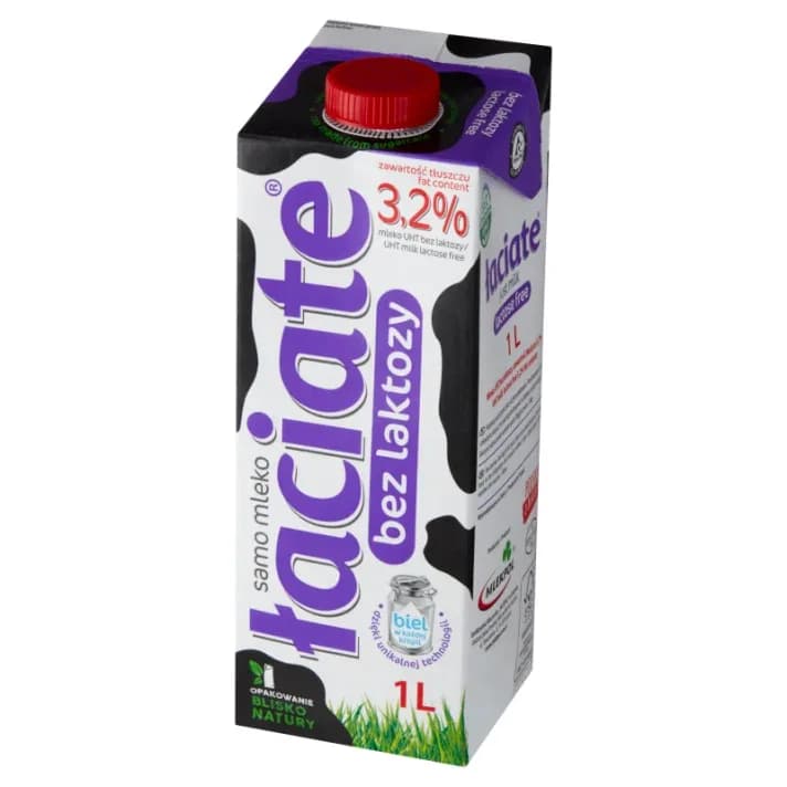 ŁACIATE UHT mleko bez laktozy 3,2 %