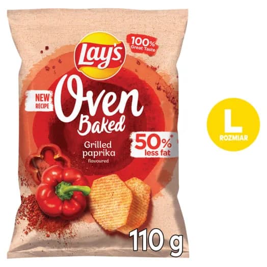LAY'S Oven Baked Pieczone chipsy o smaku grillowanej papryki