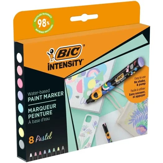 Markery akrylowe BIC mix B8