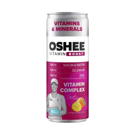 OSHEE Vitamin Energy Napój gazowany o smaku pomarańczy i mango 250ml