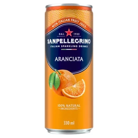 SAN PELLEGRINO - gazowany napój o smaku pomarańczy