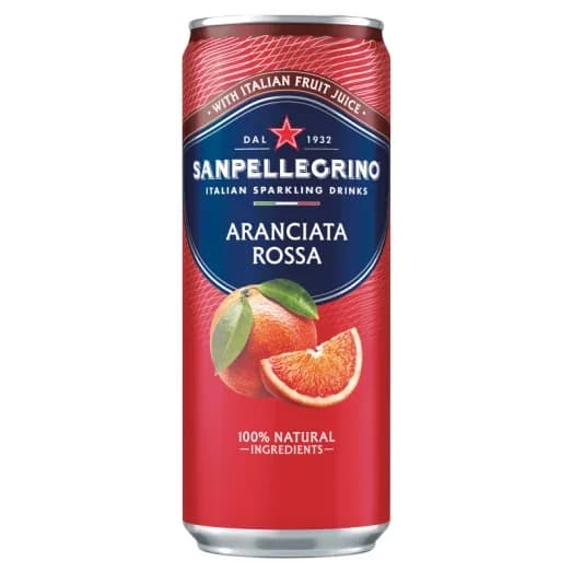 SAN PELLEGRINO - gazowany napój o smaku czerwonych pomarańczy