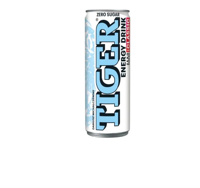 TIGER ZERO GAZOWANY NAPÓJ ENERGETYZUJĄCY BEZ CUKRU 250 ML