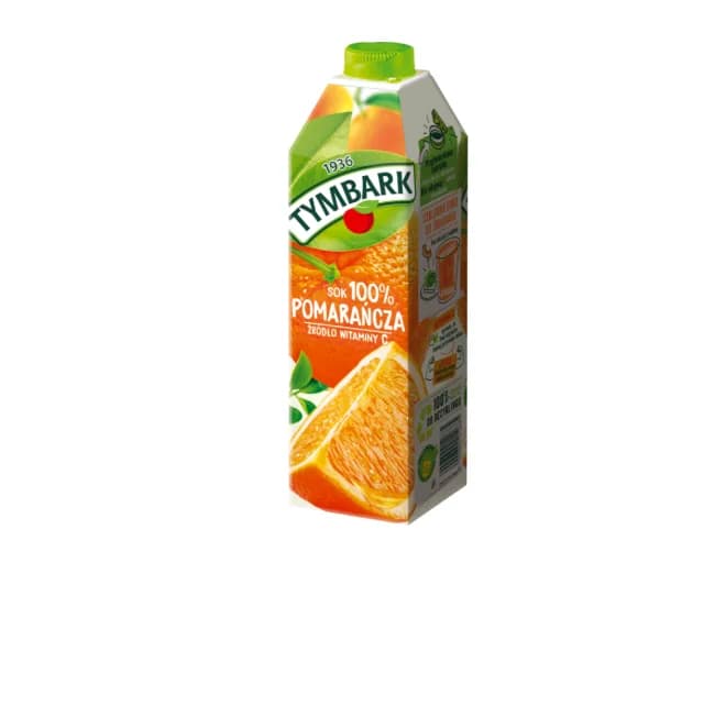 TYMBARK SOK 100% POMARAŃCZA 1000ml