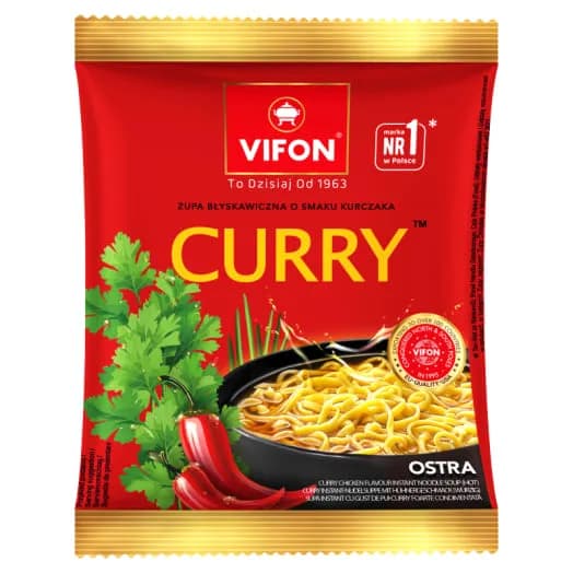 VIFON Zupa błyskawiczna o smaku kurczaka curry 70g