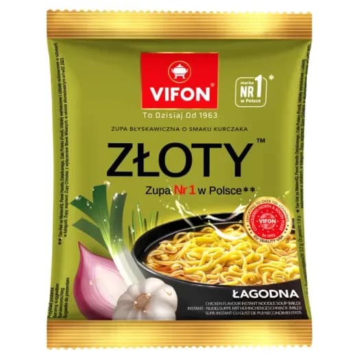 VIFON Zupa błyskawiczna o smaku złoty kurczak 70g